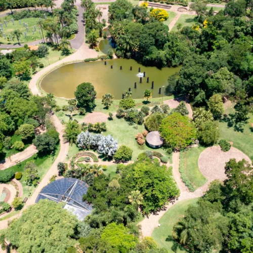 Varanda social com vista para o Jardim Botânico